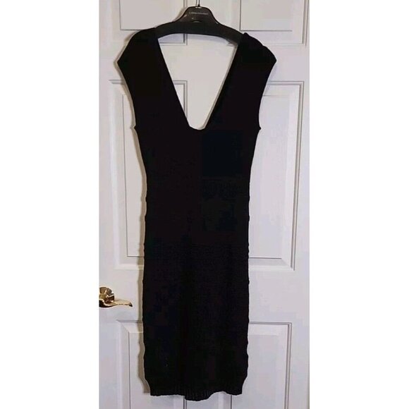 CATHERINE MALANDRINO Dress Black Sleeveless Plunge With Cutouts DiNoir $425 NWT - Picture 6 of 16